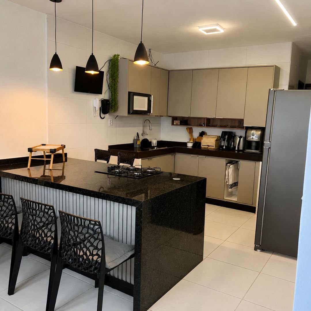 Cozinha com Ilha & Torre Quente - Buriti